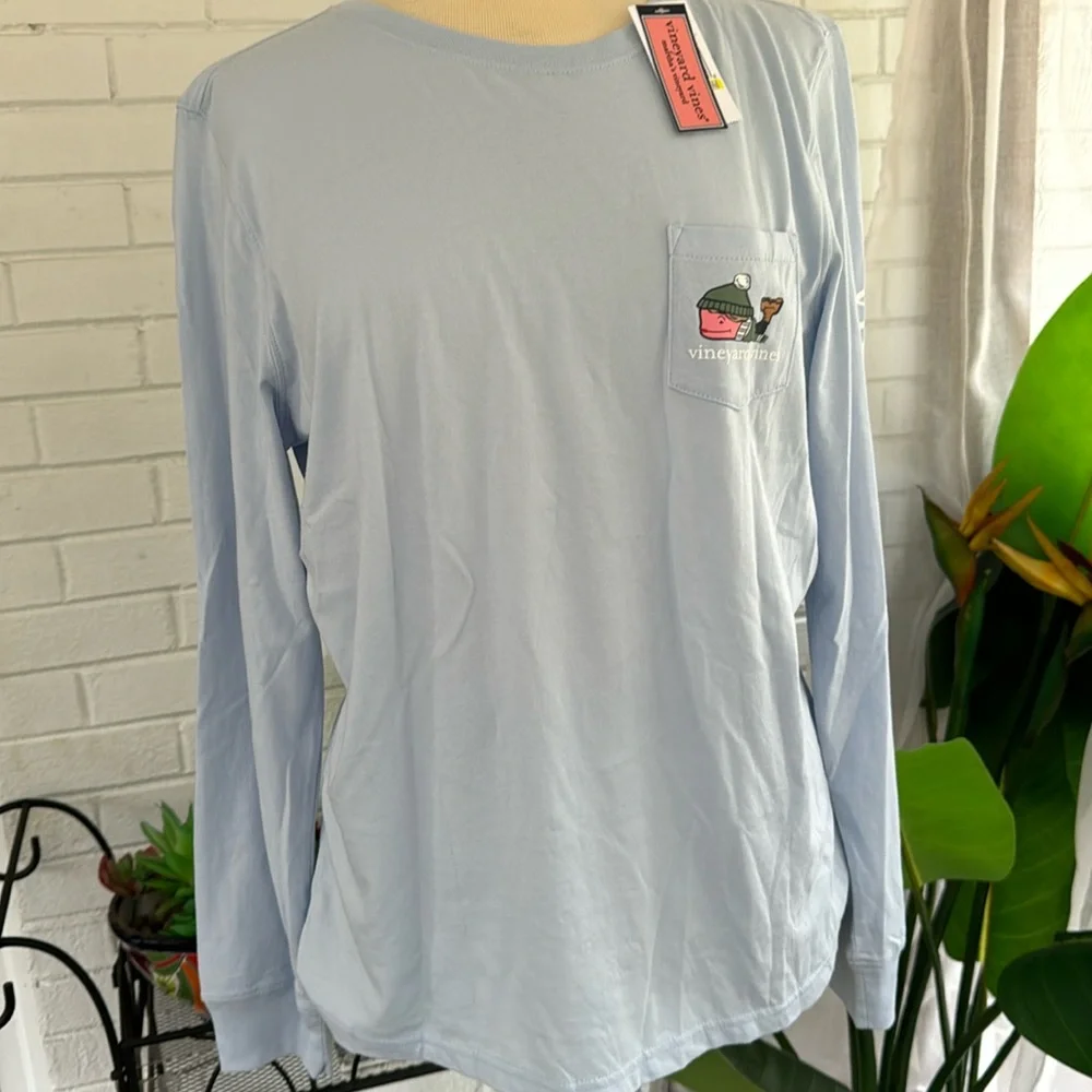 🆕 Vineyard Vines Women’s Fall Whale Long Sleeve Shirt - Picture 2 of 6